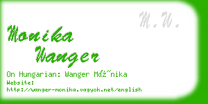 monika wanger business card